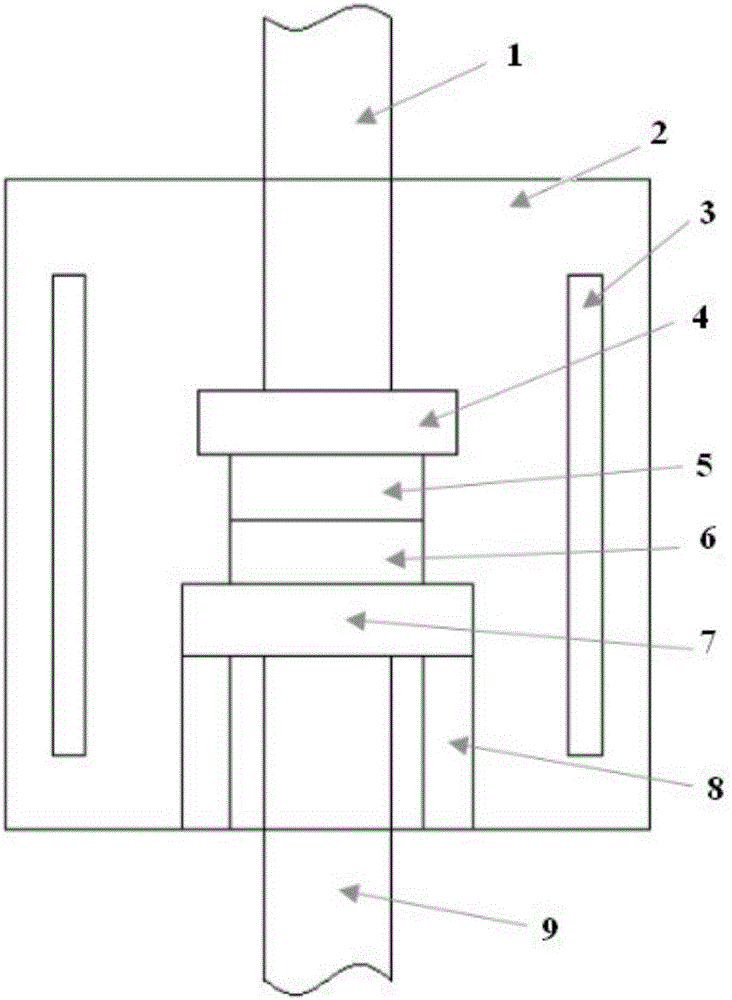 Ultrasonic field auxiliary vacuum diffusion connecting device and method