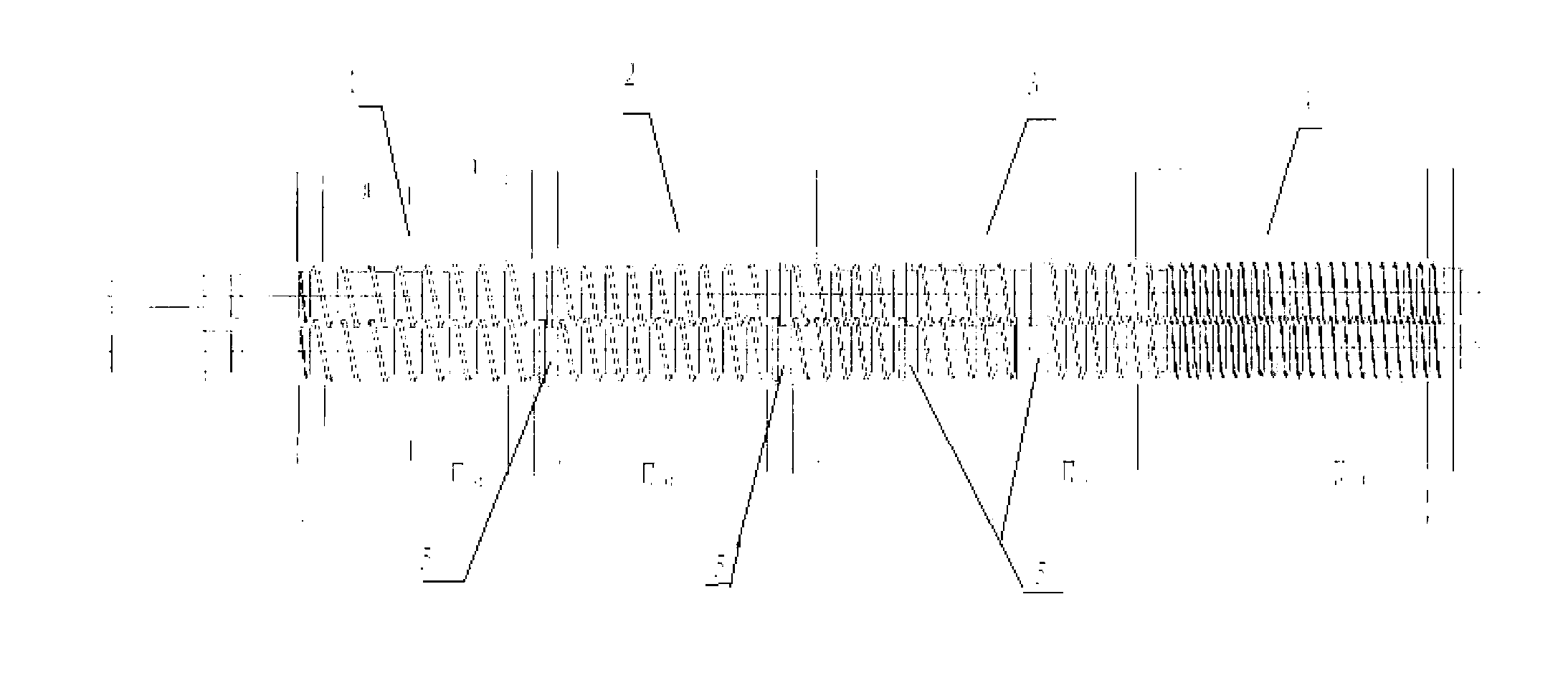 Double-screw extruder for preparing textured fiber protein