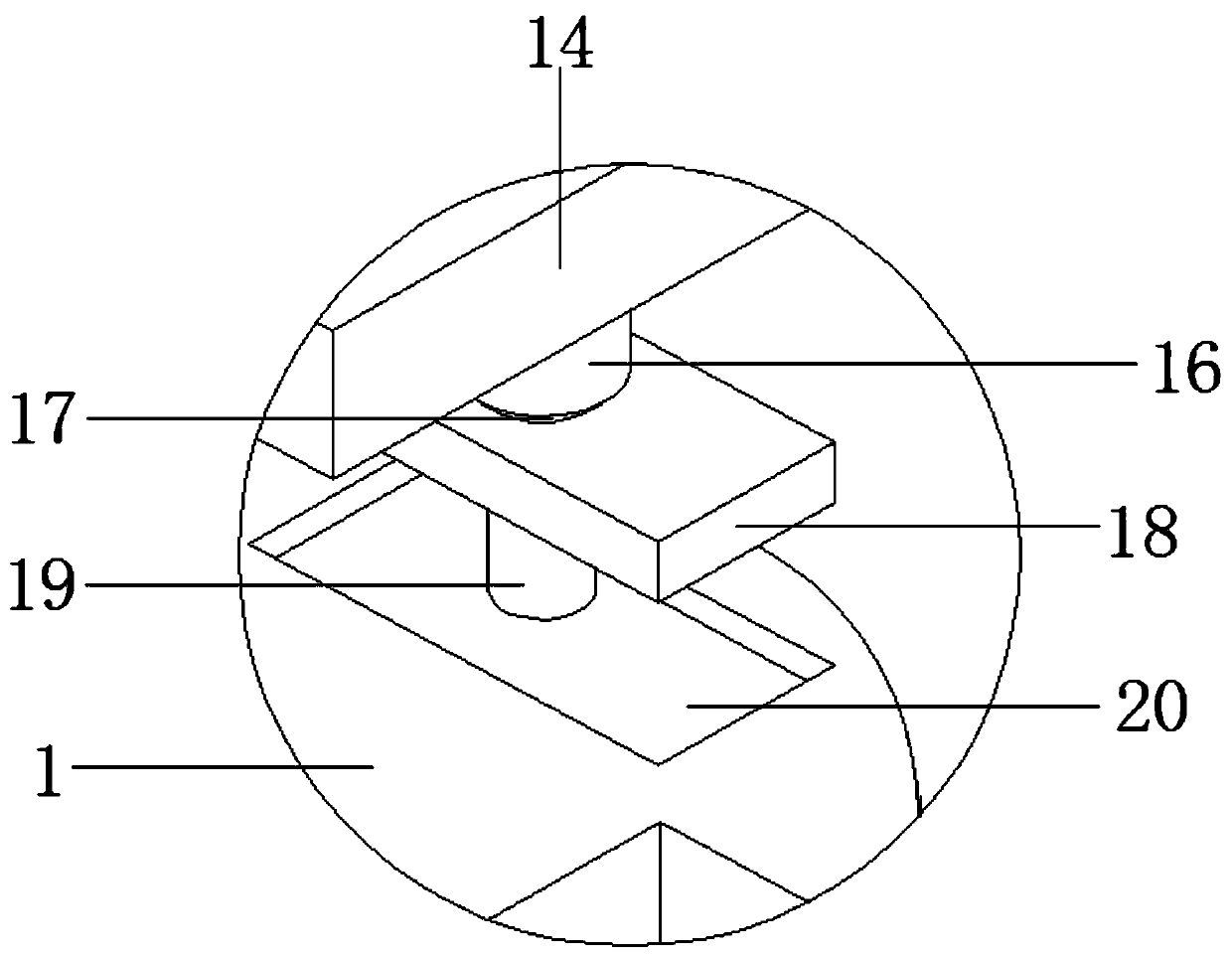 Mechanical manufacturing die plate stamping perforating device