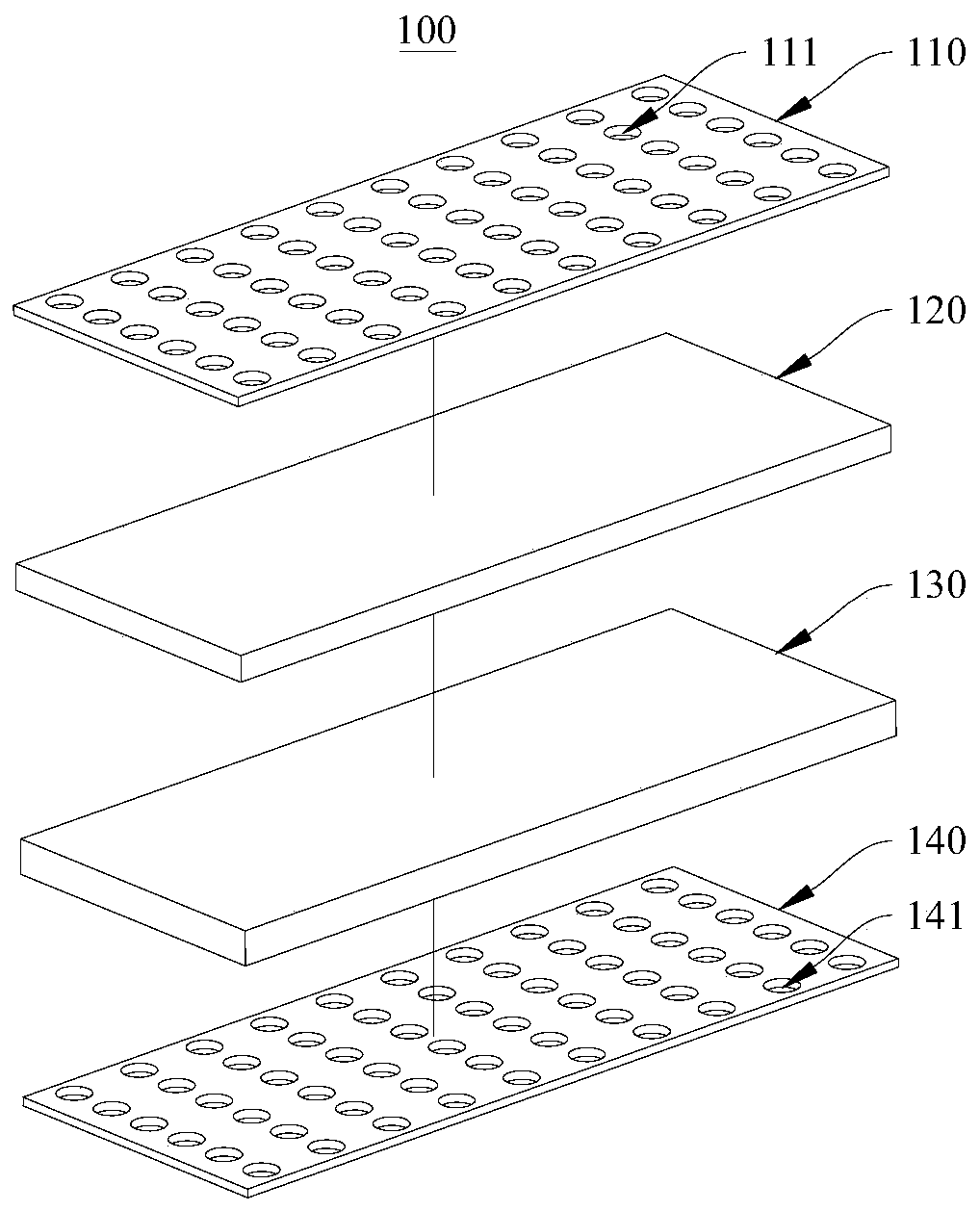 Dry chemical detection test paper and preparation process