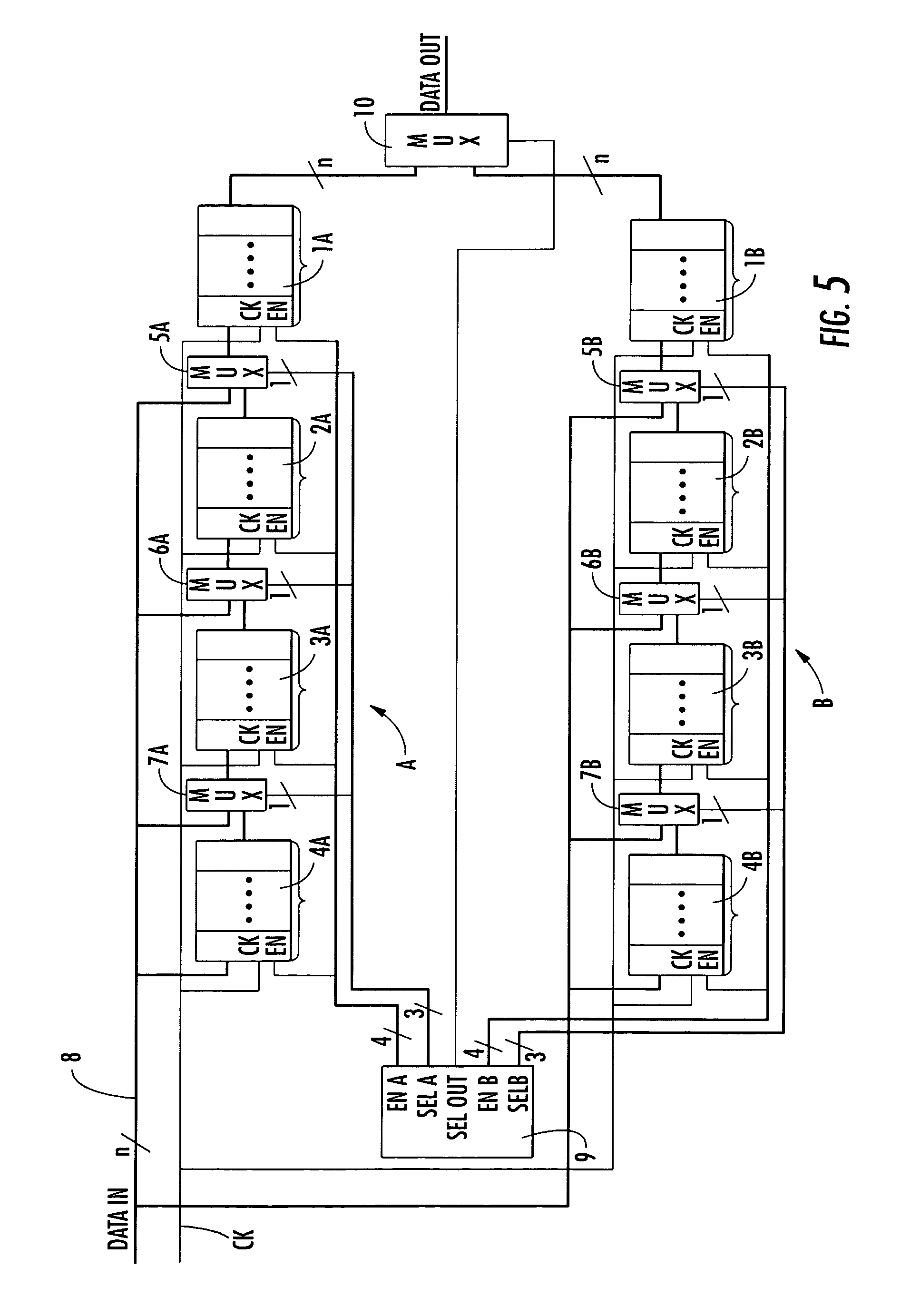 Process and system for processing signals arranged in a bayer pattern