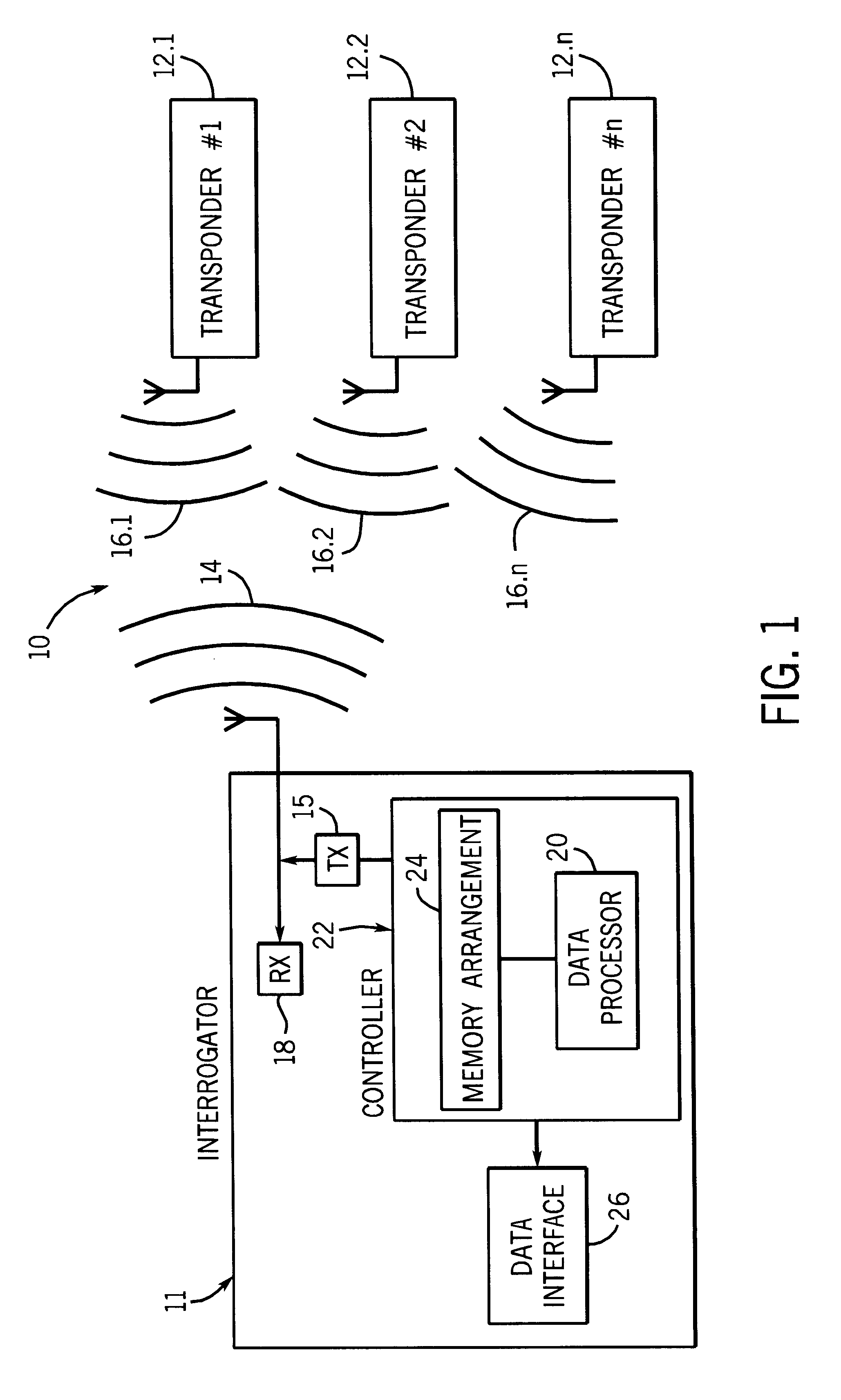 Electronic identification system with forward error correction system