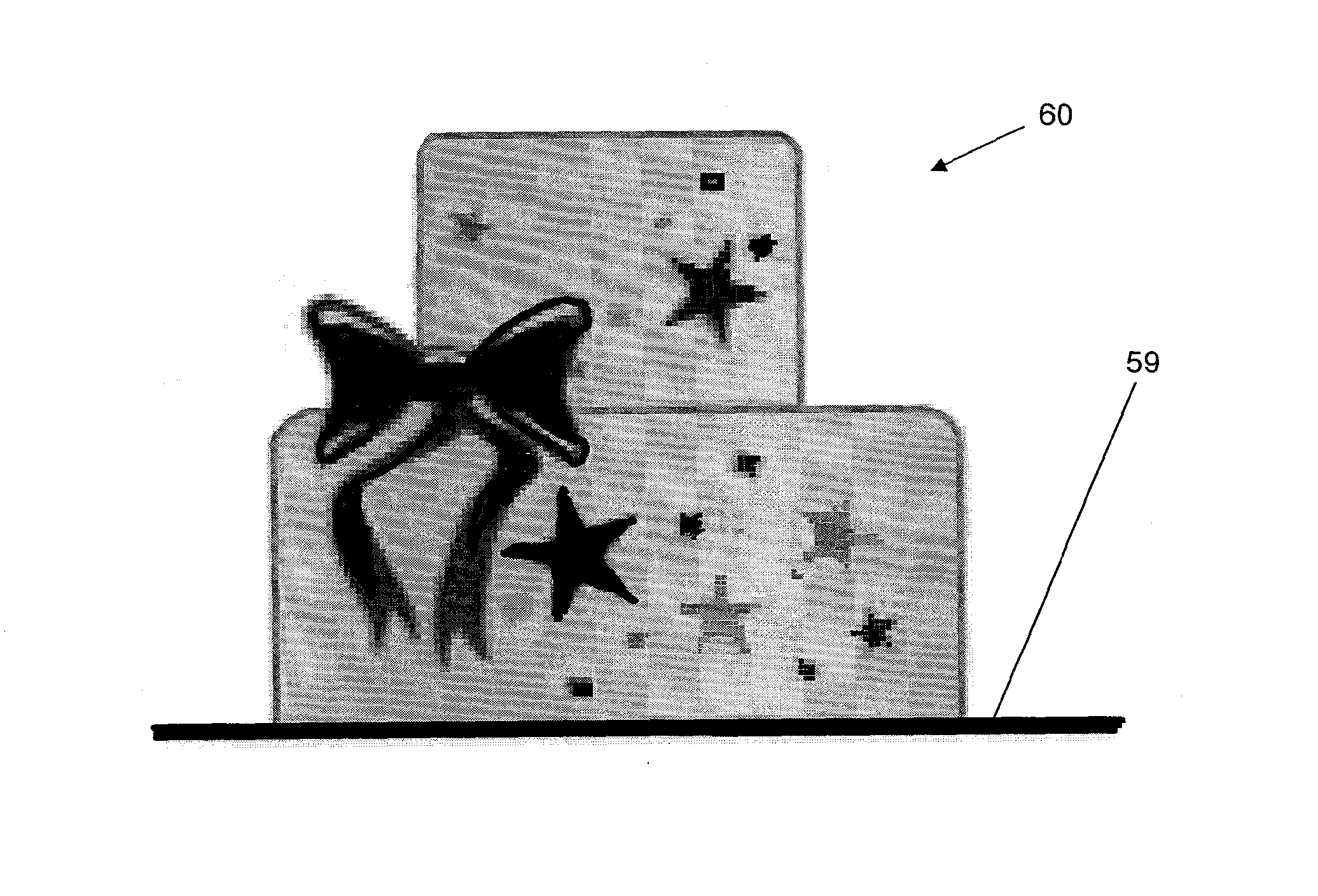 Apparatus and method for preparing a decorated cake