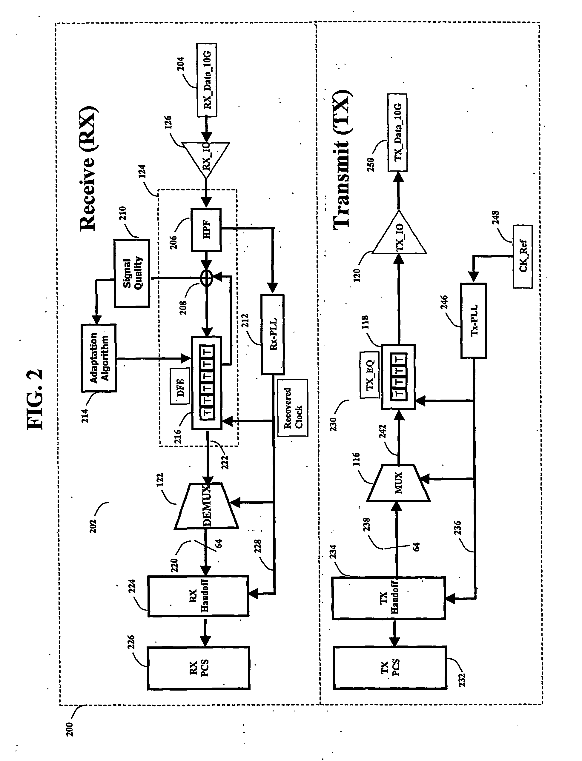 Operating frequency reduction for transversal fir filter