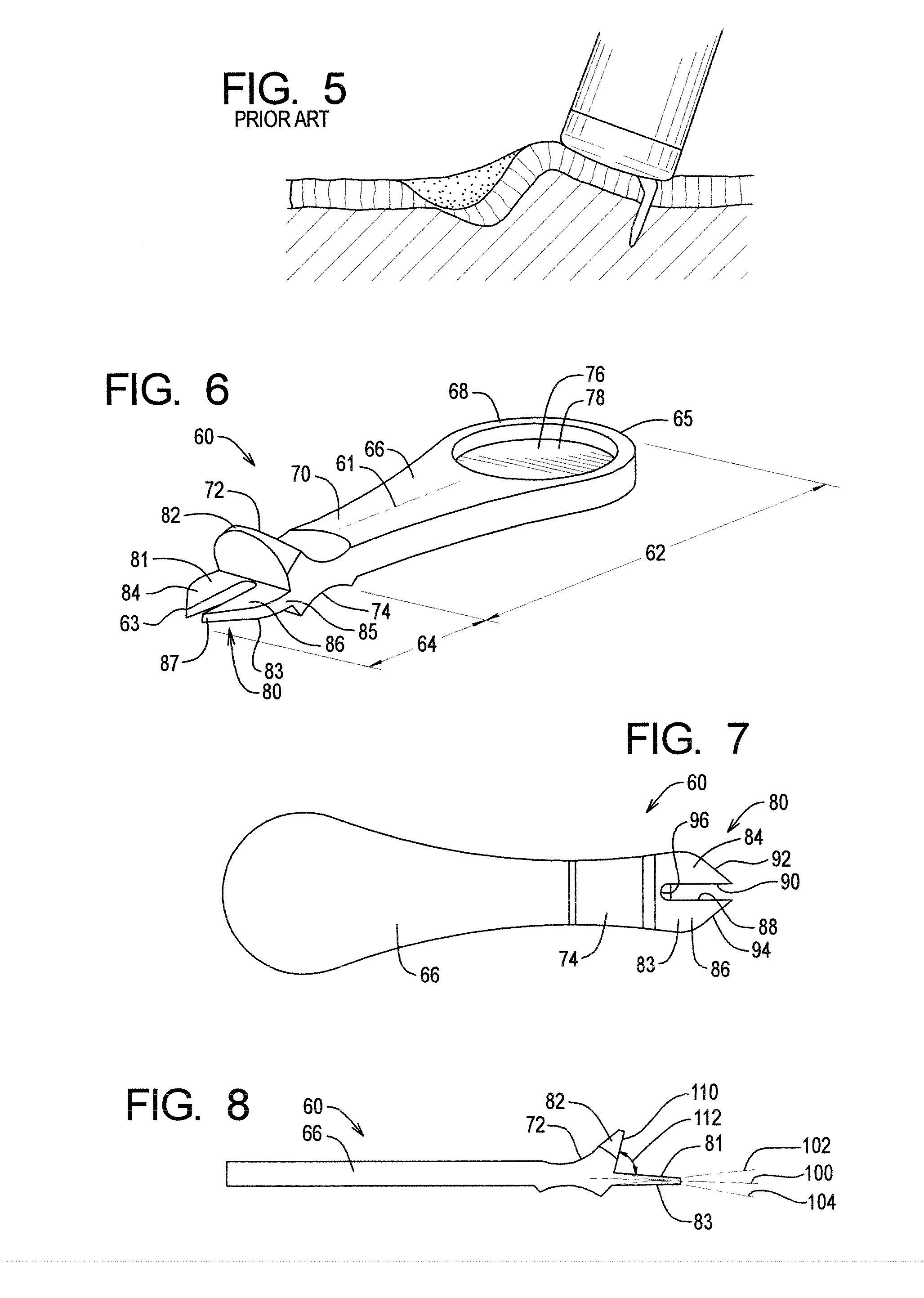 Golf green repair device method and apparatus