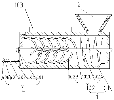 A garlic extruding, rubbing and peeling machine