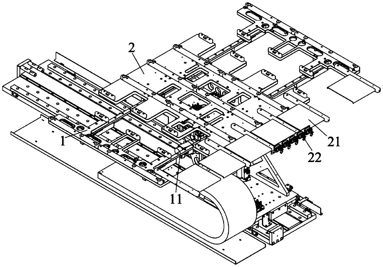 Loading platform device and display screen processing system