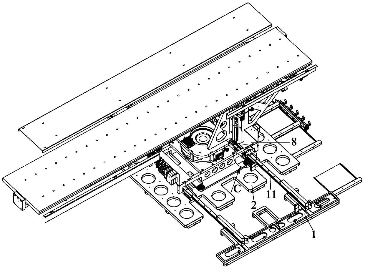 Loading platform device and display screen processing system