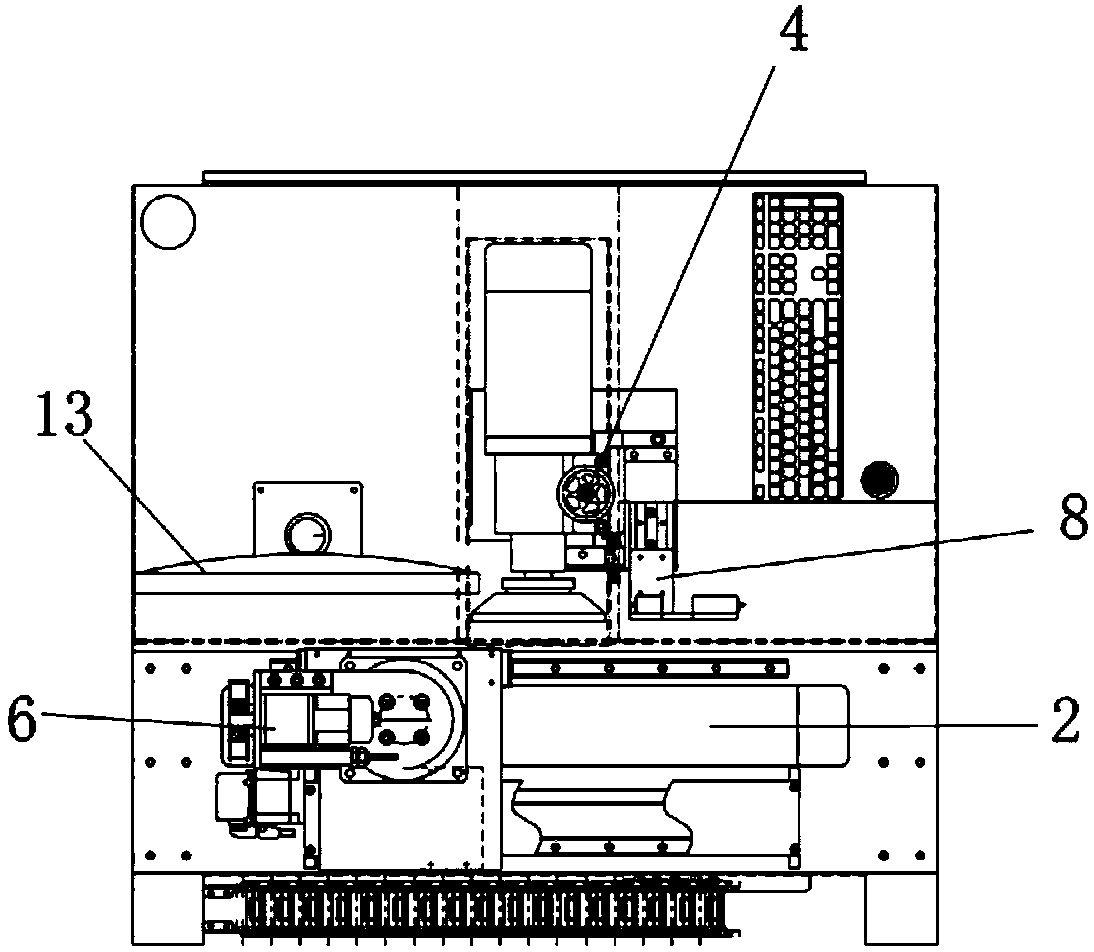 Five-axis ganged automatic numeric-control tool sharpener