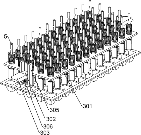 A vegetable seedling raising device that can automatically and accurately and quantitatively plant