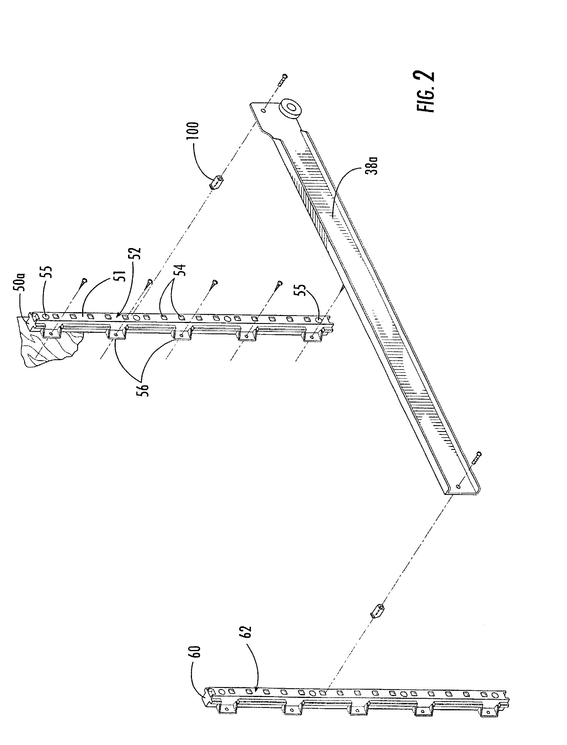 Rollout tray mounting system for cabinet