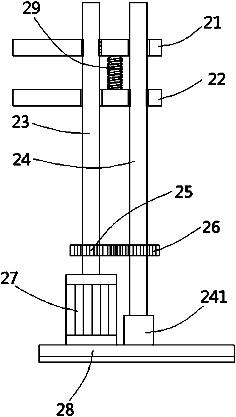 A rectifying device for the guide belt in the cloth dryer