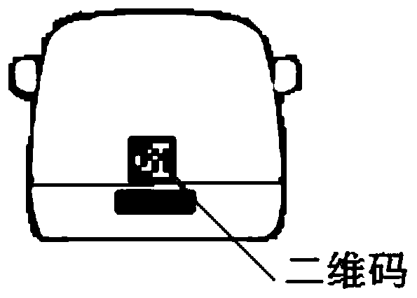 A system and method for autonomous car following based on two-dimensional code