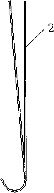 Memory guide wire combined type lacrimal probe