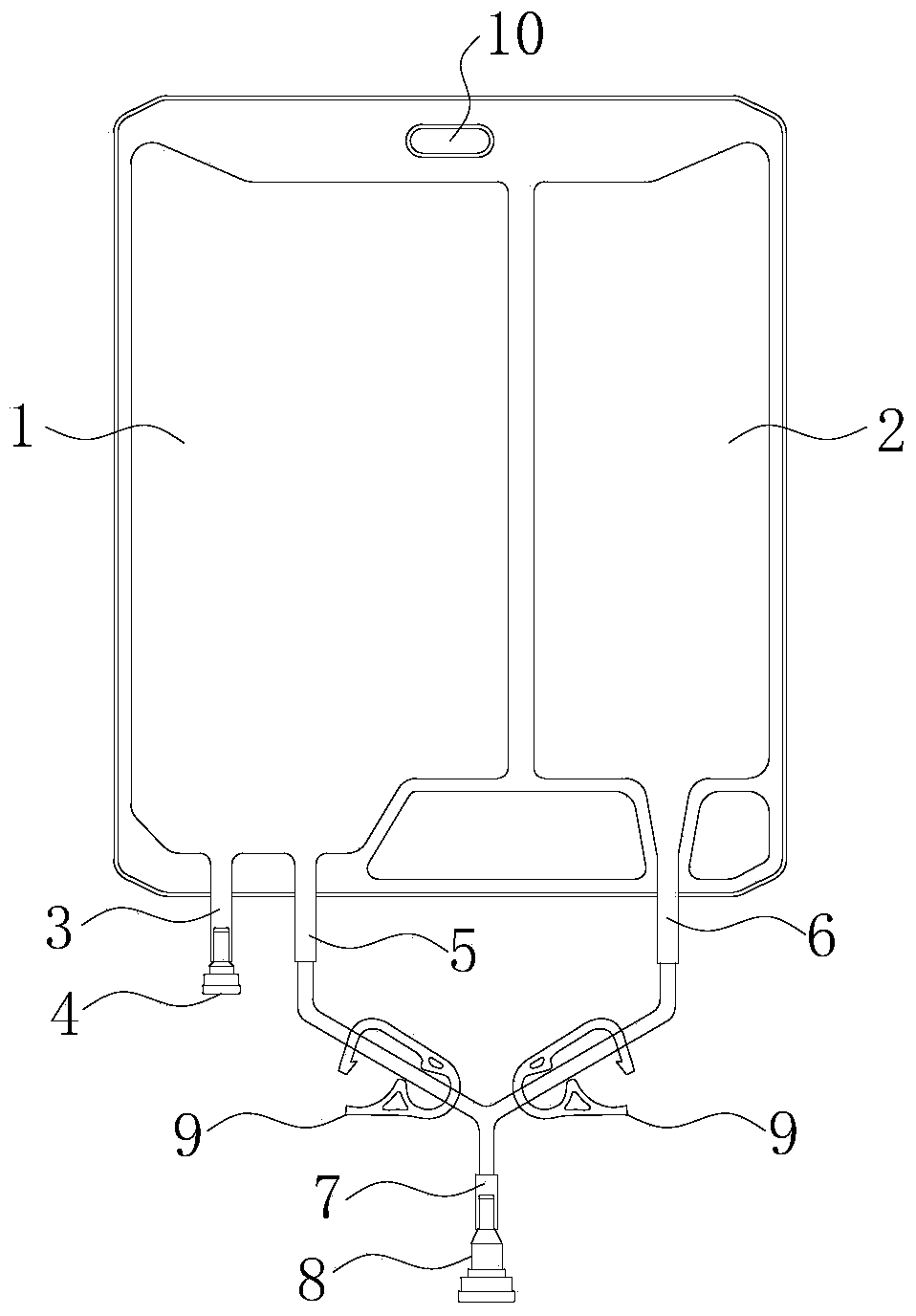 Infusion soft bag and flushing method