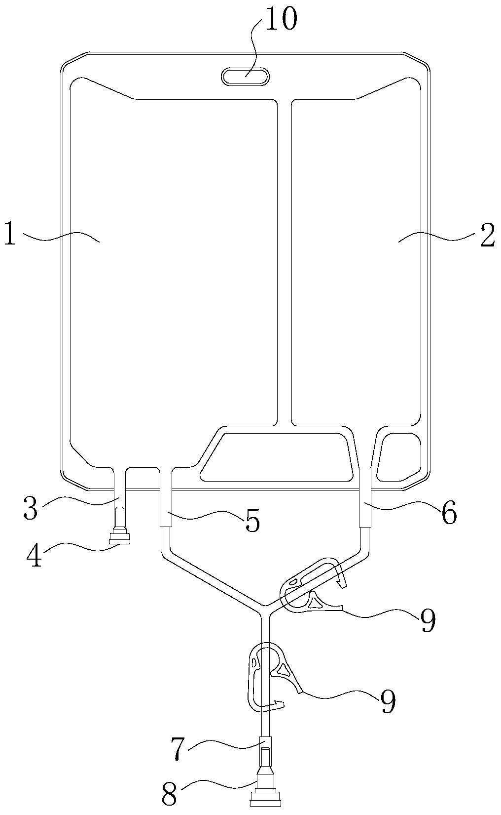 Infusion soft bag and flushing method