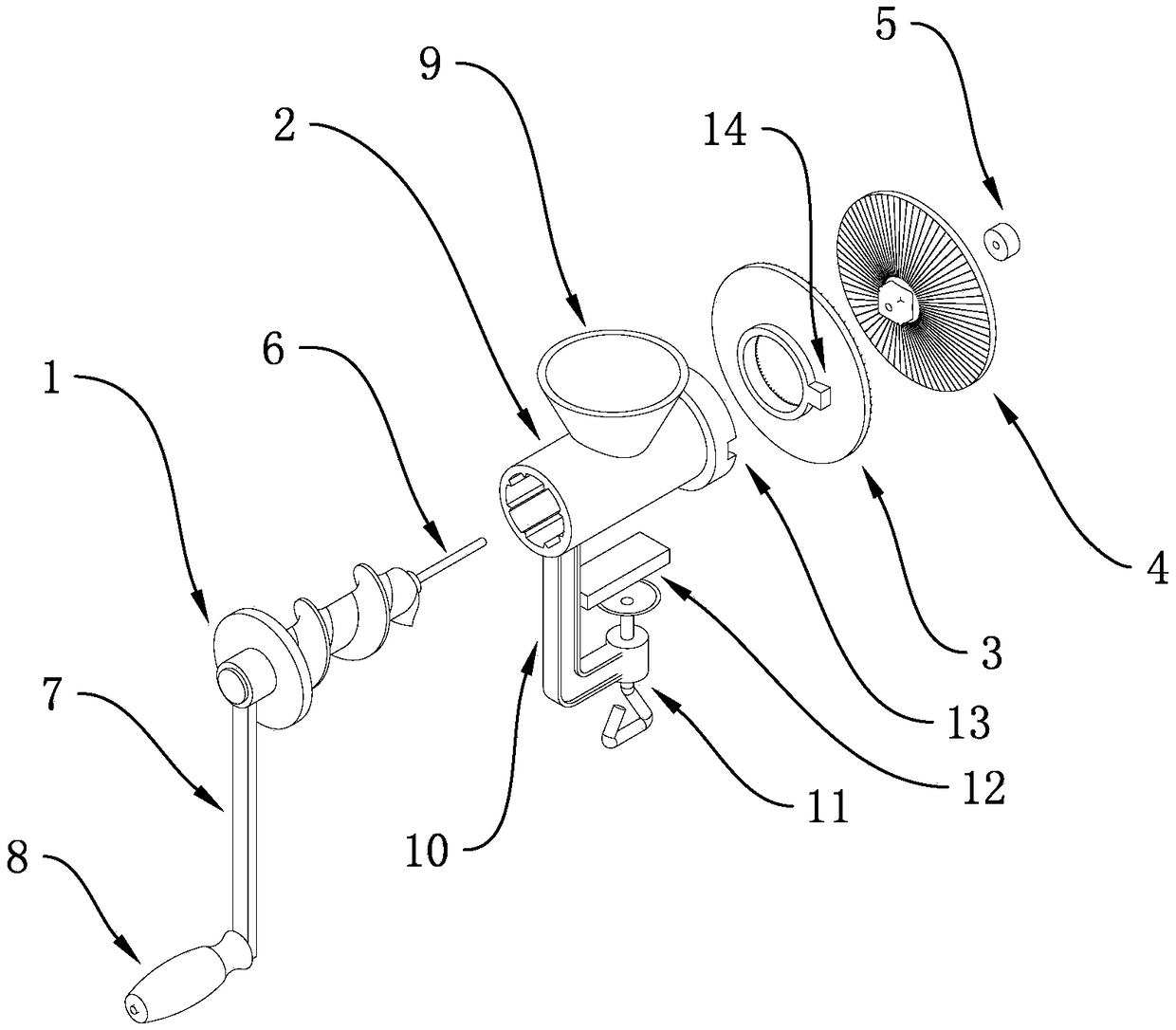 A kind of crushing and threshing device for hard plant fruit pods and using method thereof