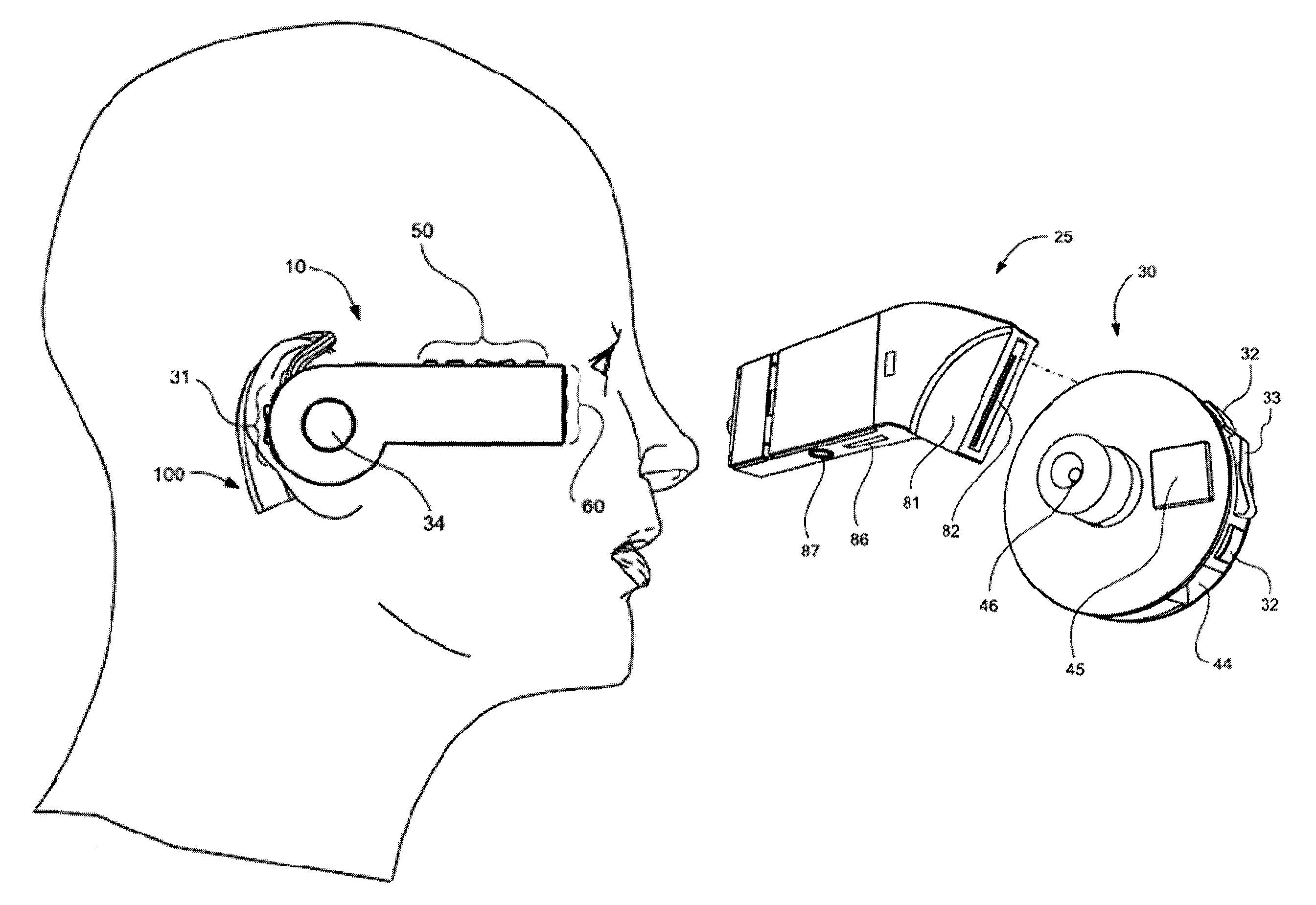 Headset based telecommunications platform