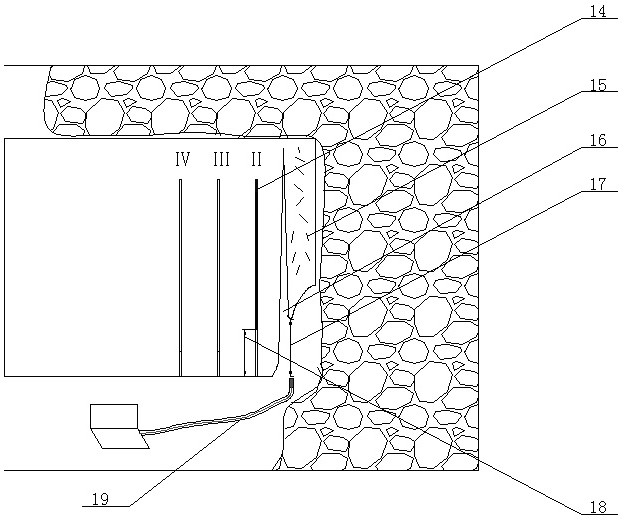 An uncompensated space blasting fault handling method