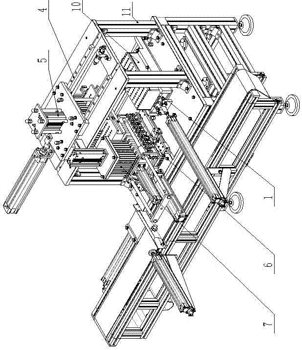 Automatic production equipment for connecting rod detonator vertical receiving box