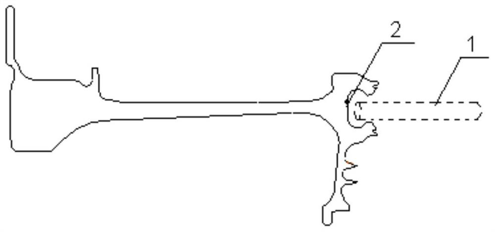 A device and method for calibrating the shot blasting position of a shot blasting machine