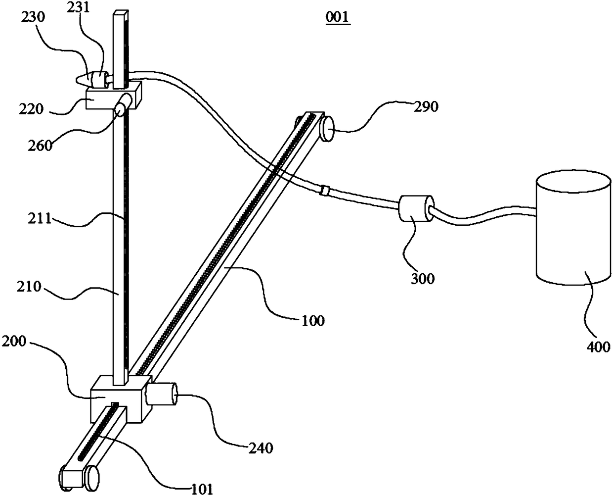 Spraying maintaining device and system