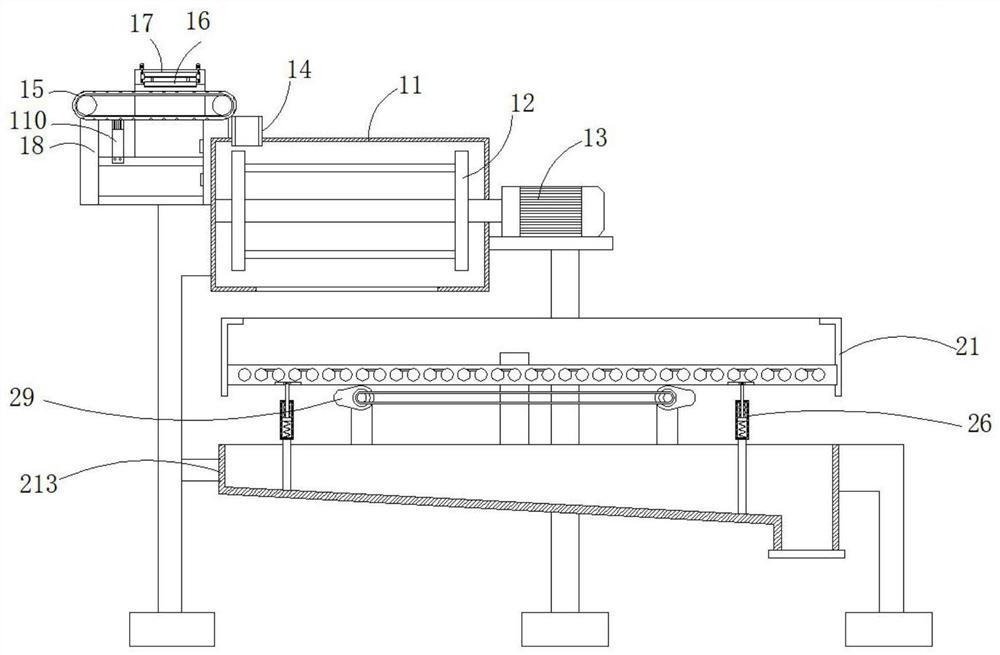 Camellia oleifera shell breaking and separation equipment