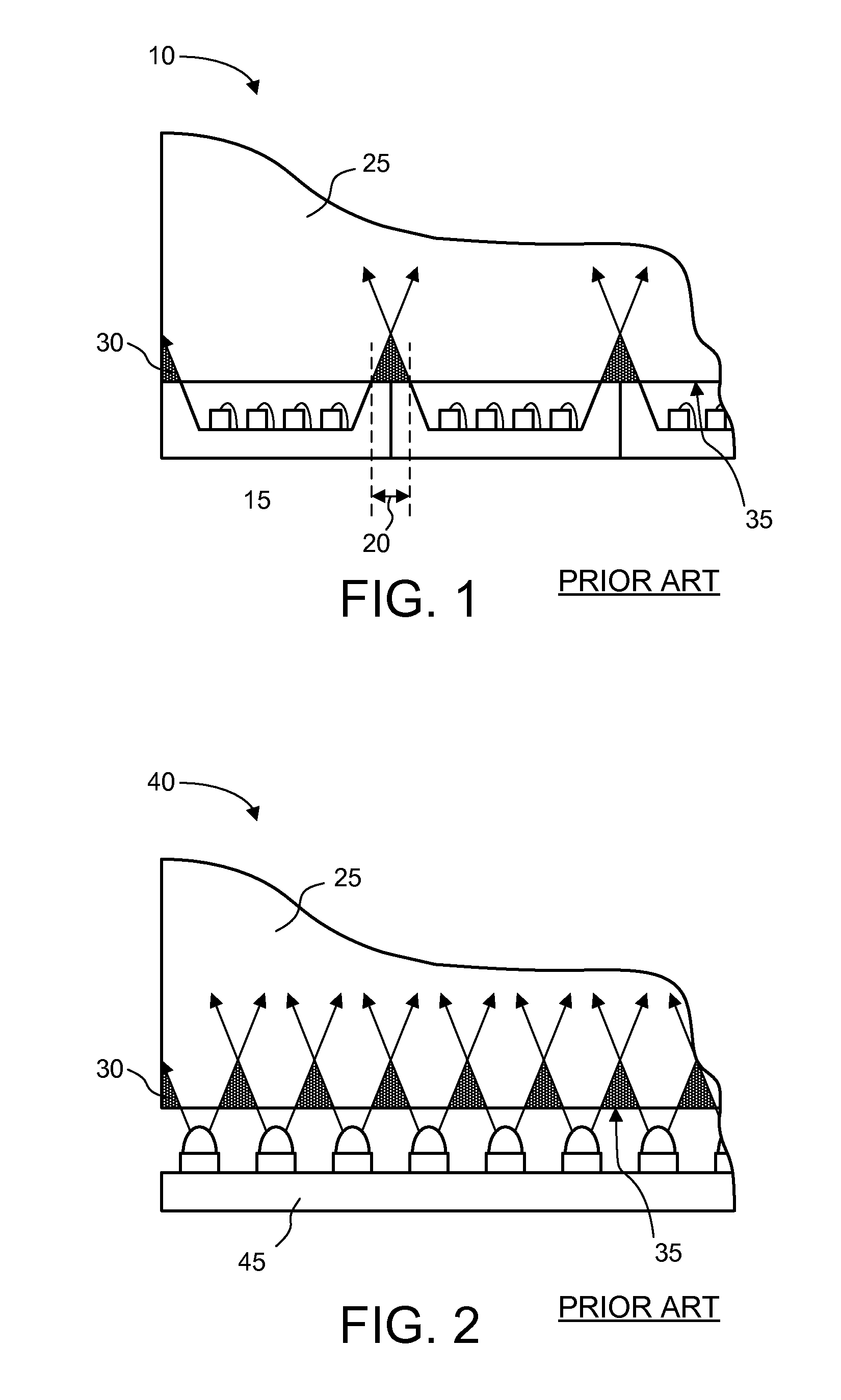 Indirect lighting device for light guide illumination