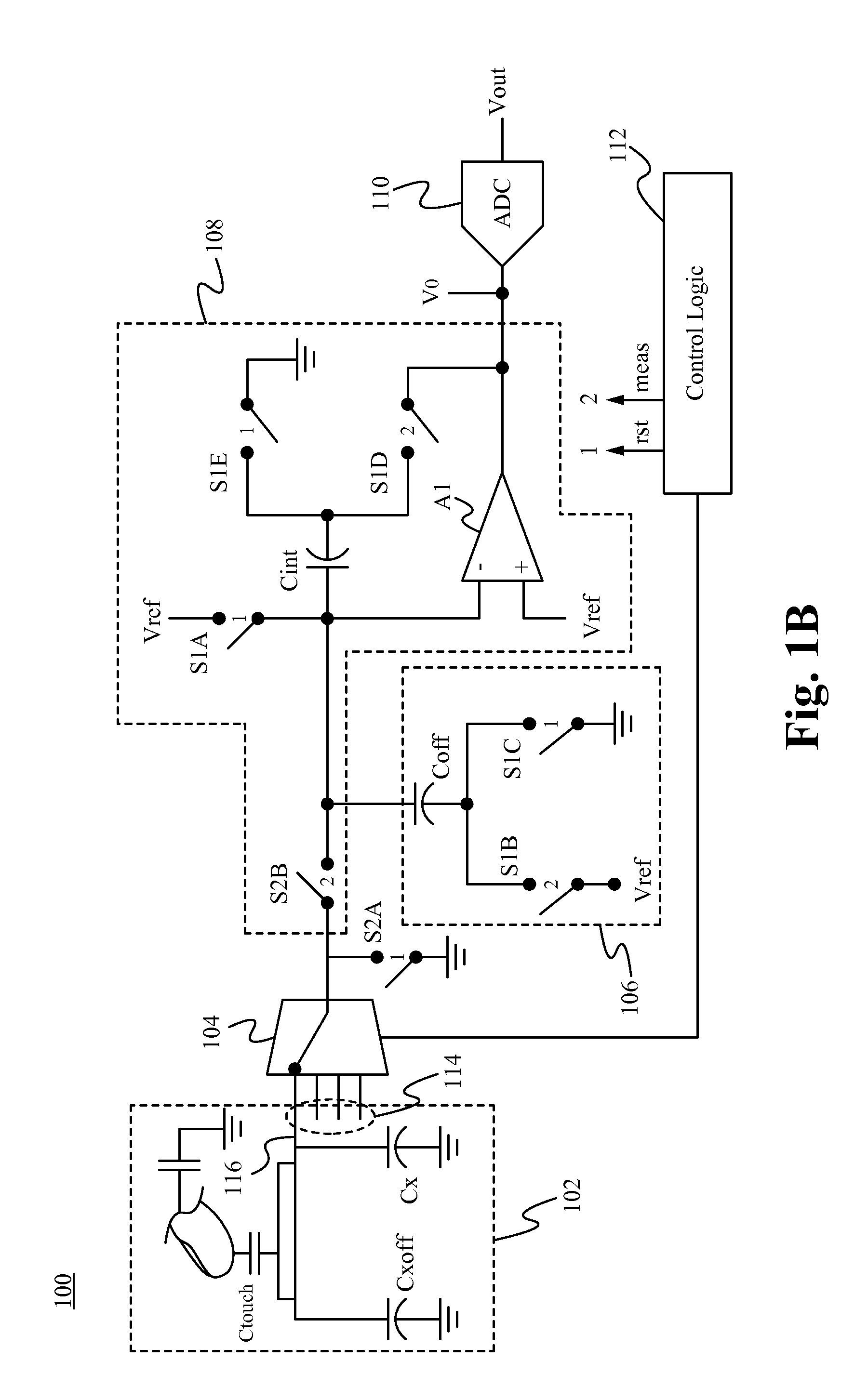 Method and apparatus for improving dynamic range of a touchscreen controller