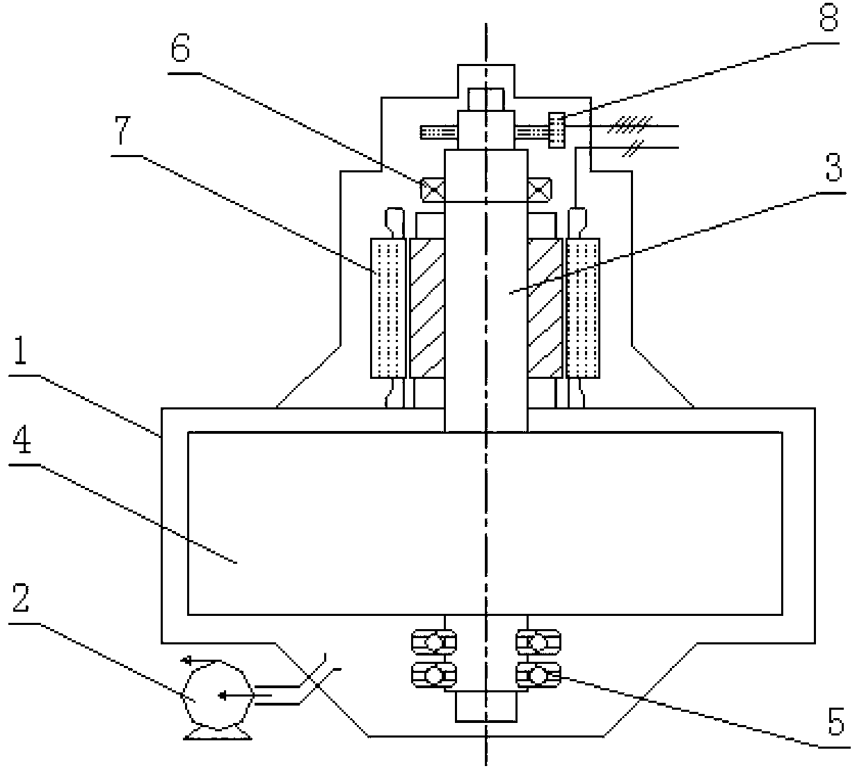 Coordination control method applied to flywheel energy storage matrix system of wind power plant