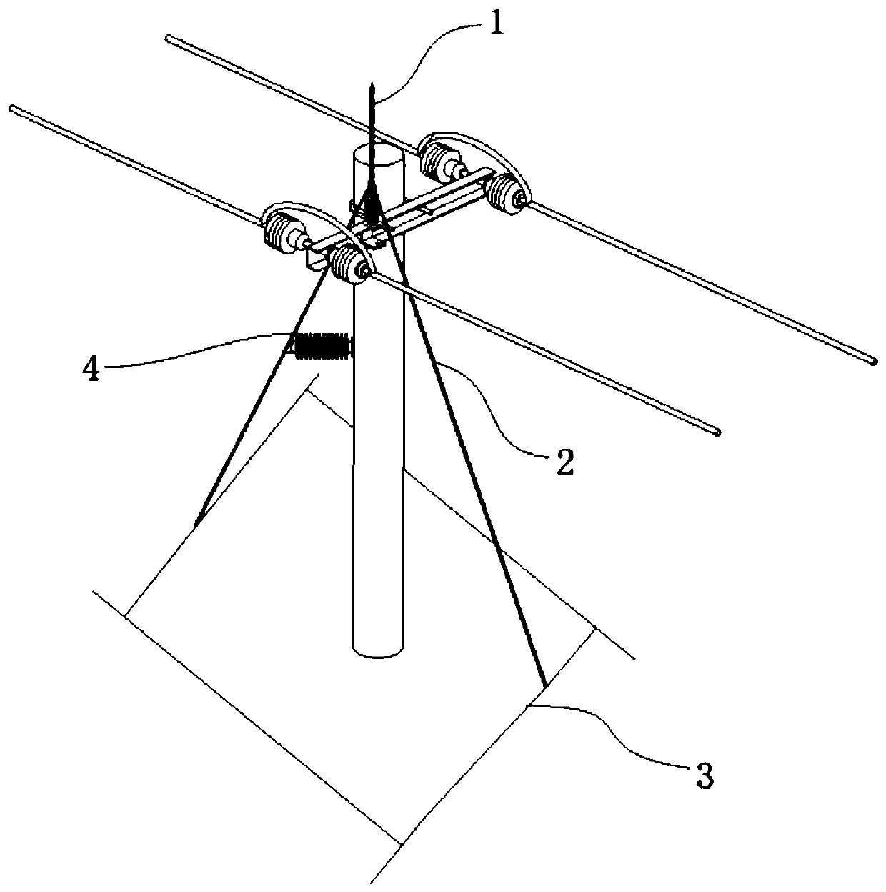 Lightning protection method for overhead transmission line