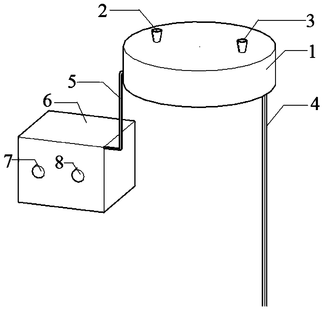 Air pressure regulating device in pile body of anti-slip pile