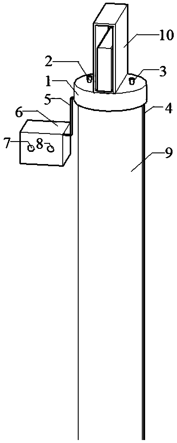 Air pressure regulating device in pile body of anti-slip pile