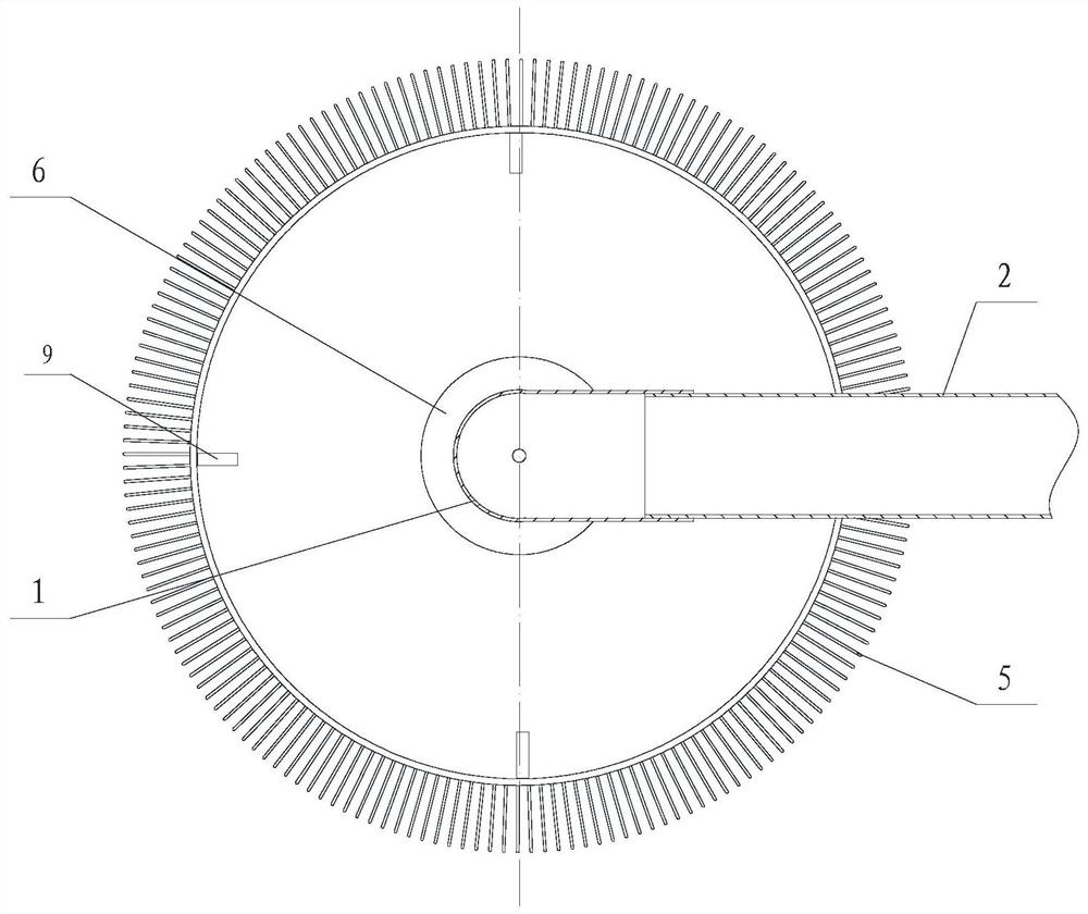 Bottom sewage discharge device for rotary plate shrimp pond with adjustable pores