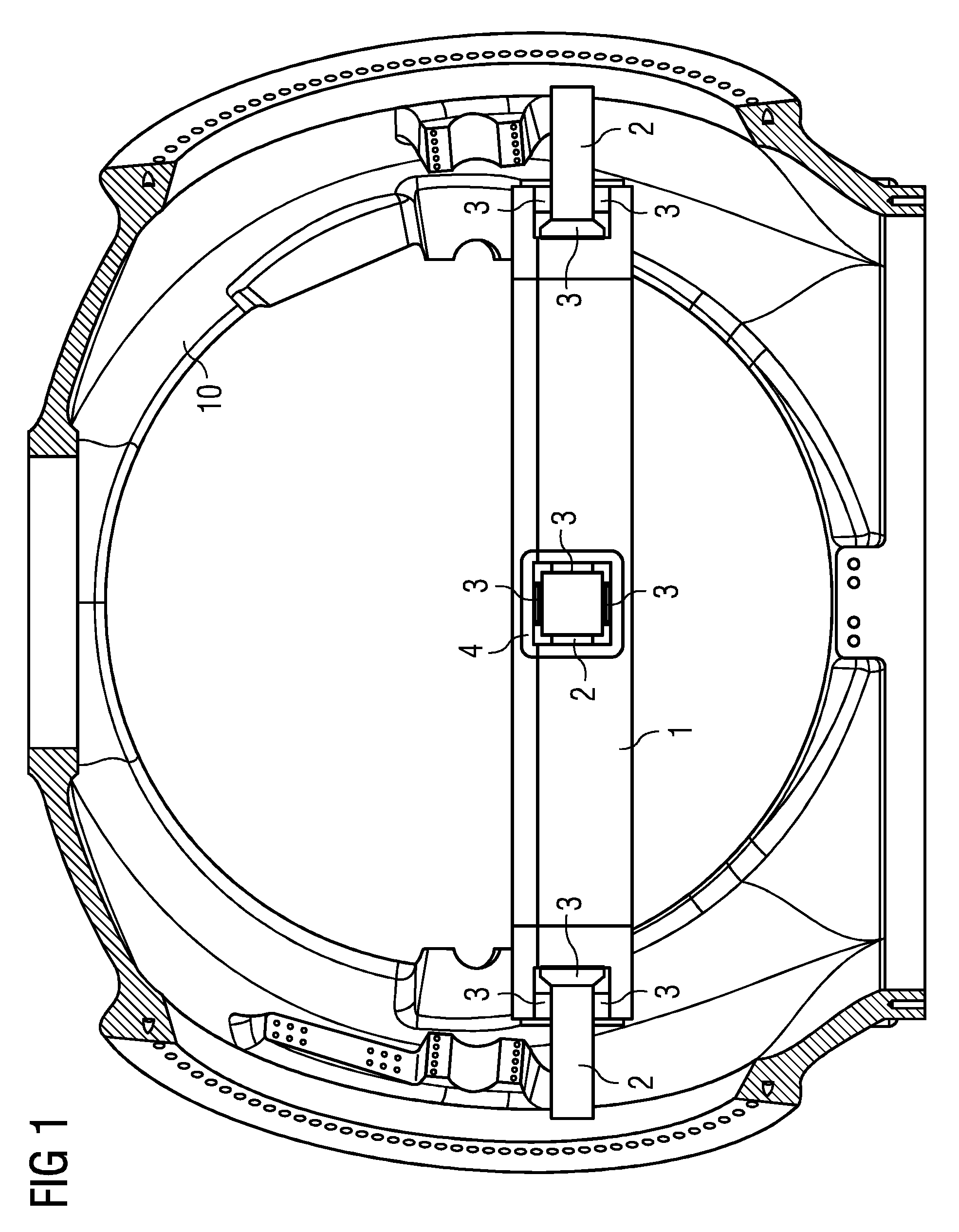 Slide bearing and method to perform service at the sliding bearing