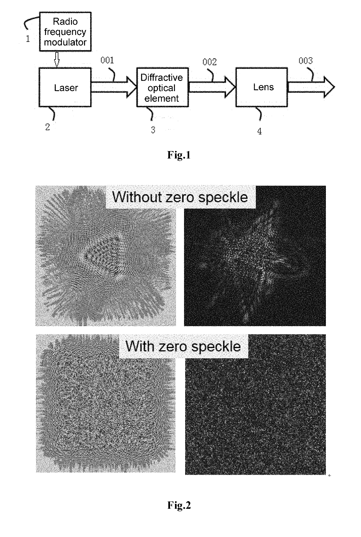 Speckle laser device based on low time coherence and low spatial coherence, and preparation method therefor