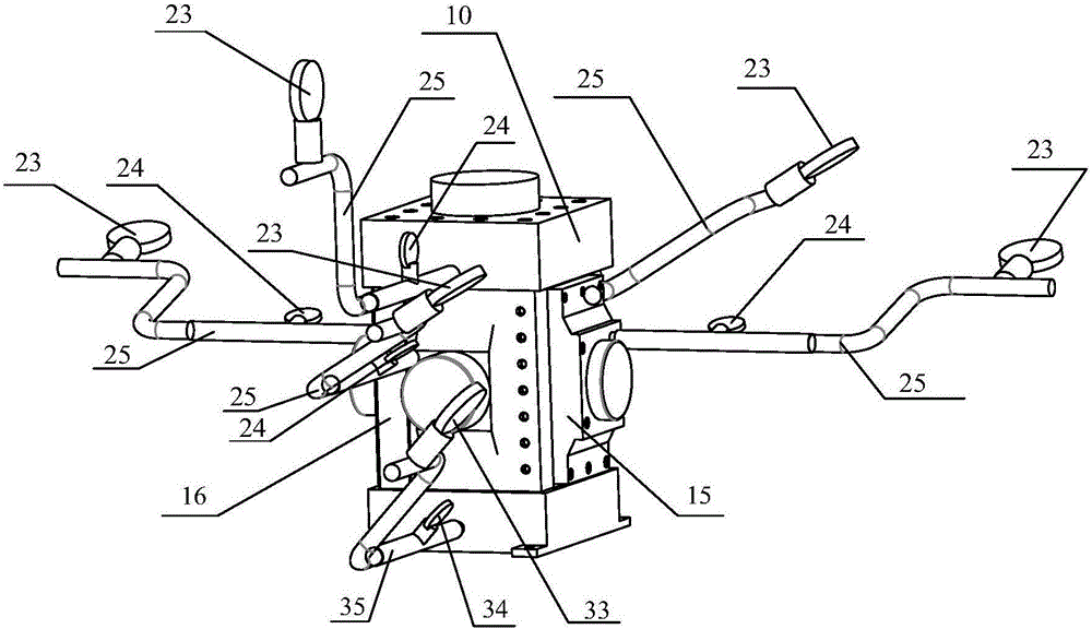 Three-dimensional stress fluid coupling grouting test system and method