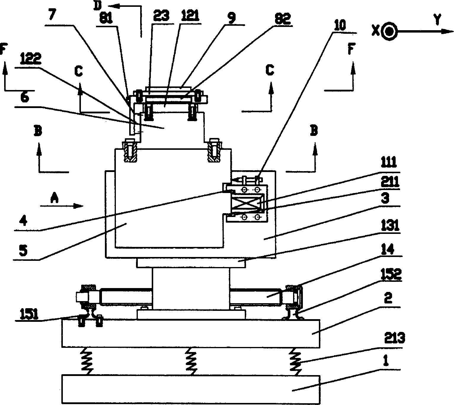 Precise workstable structure for array IC photoetching system