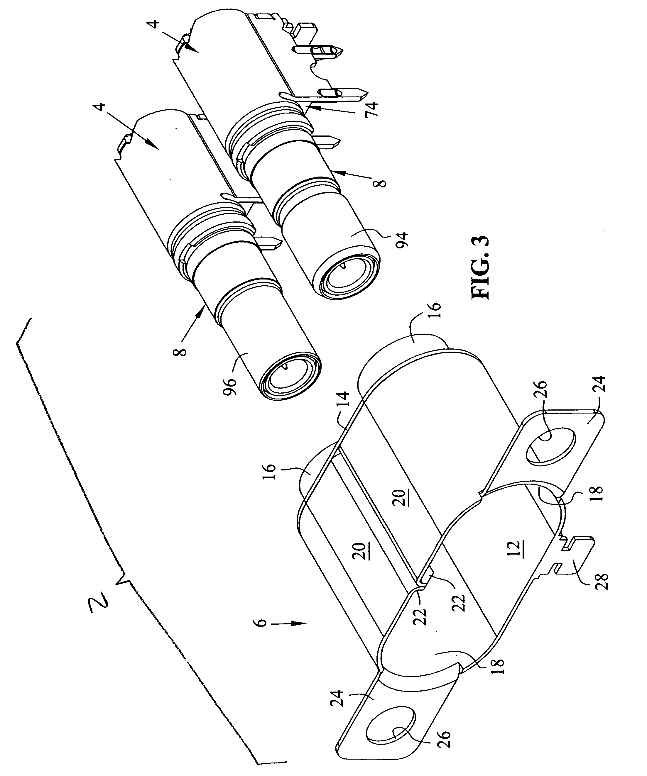 Shielded electrical jack connector