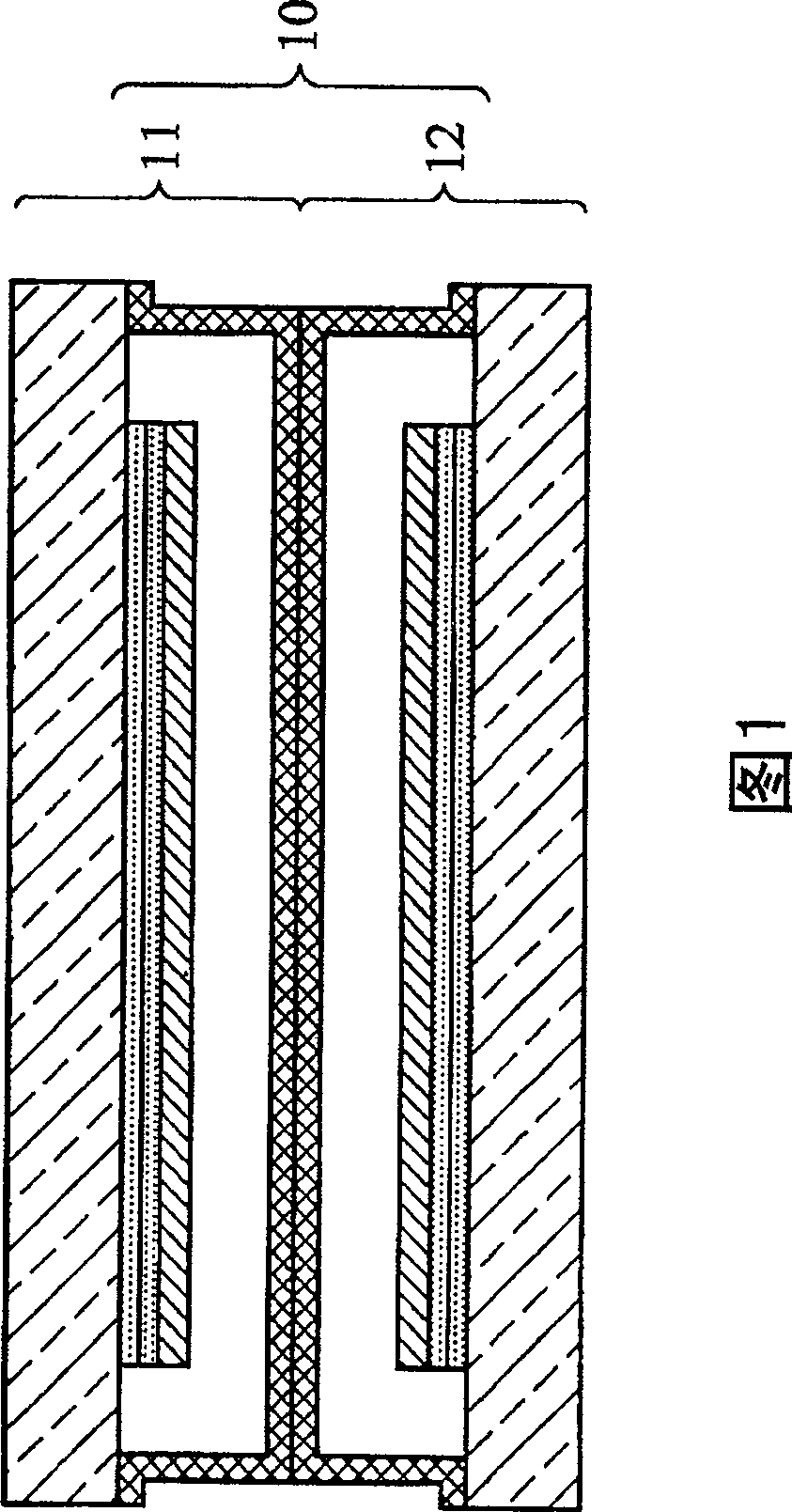 Double-side organic luminescence display device and its making method