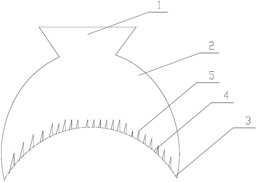 Material separating device used for rotary kiln preheater