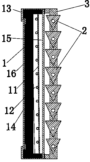 Flat-plate solar collector vertically mounted by utilizing triangular prism refraction principle