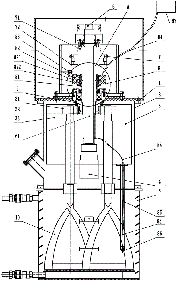 Planetary vacuum stirrer dynamic temperature measuring device