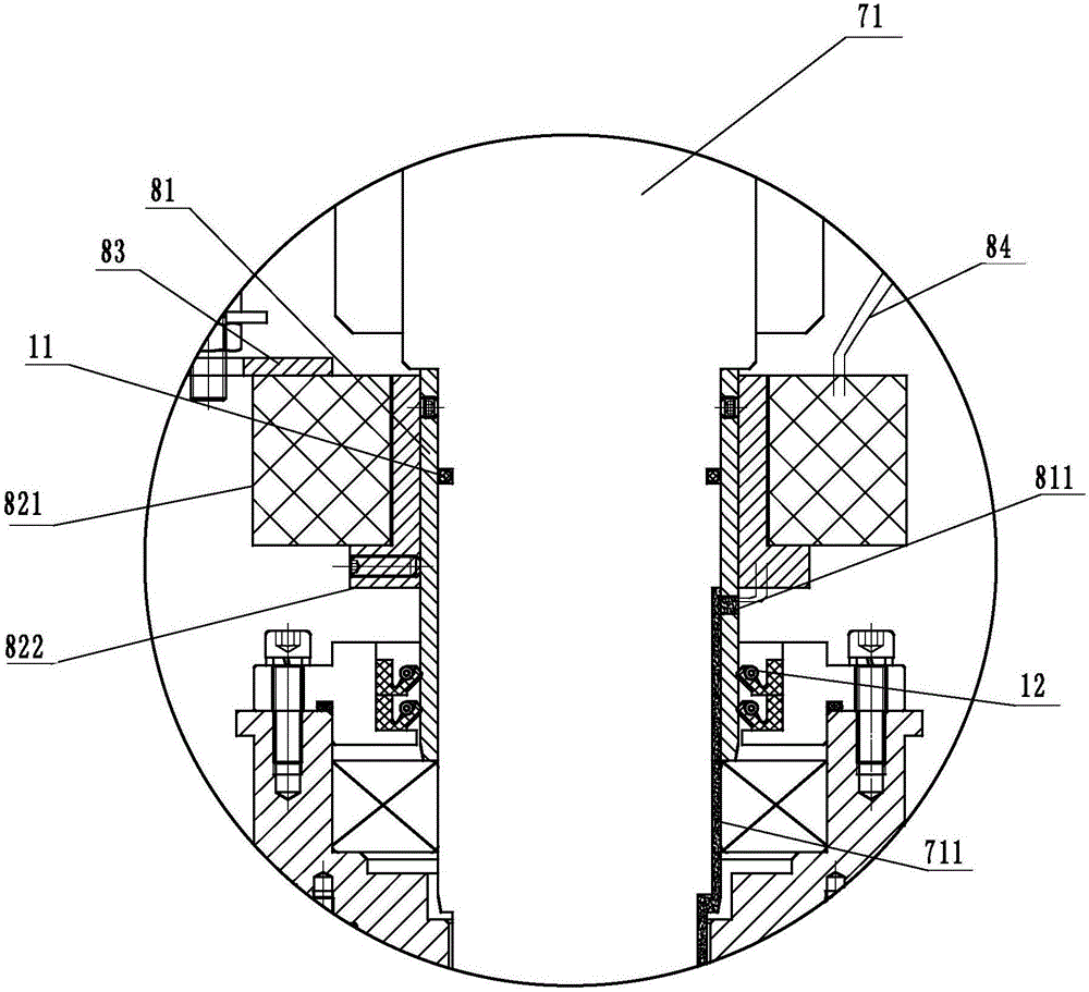 Planetary vacuum stirrer dynamic temperature measuring device