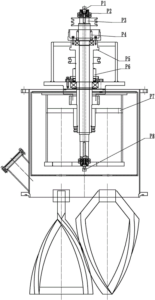 Planetary vacuum stirrer dynamic temperature measuring device