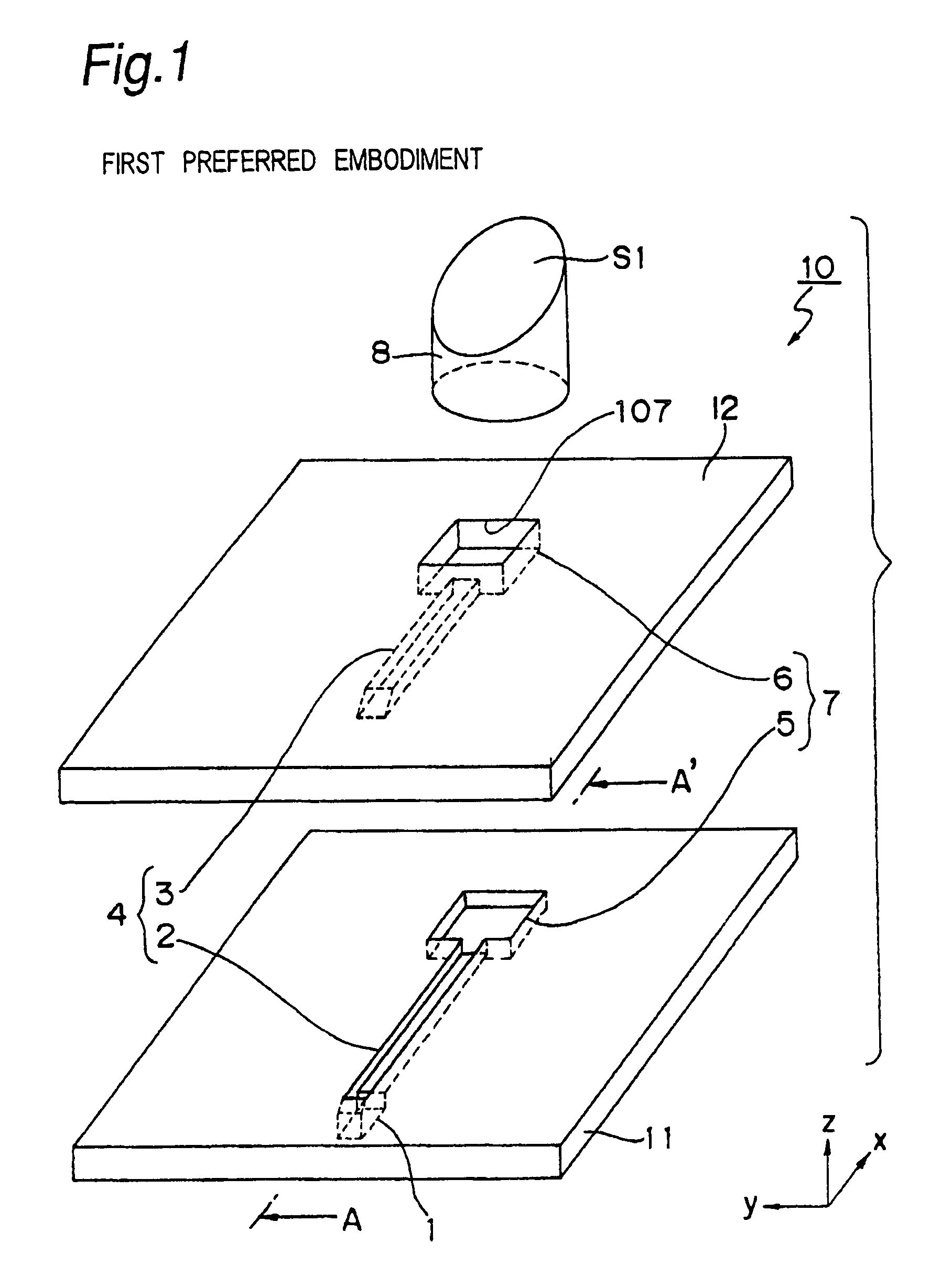 Dielectric loaded antenna apparatus with inclined radiation surface and array antenna apparatus including the dielectric loaded antenna apparatus