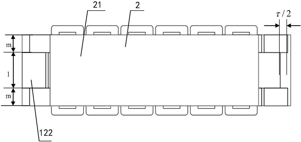 Linear motion structure of permanent magnet synchronous linear motor