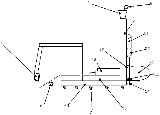 Intelligent poultry manure cleaning device