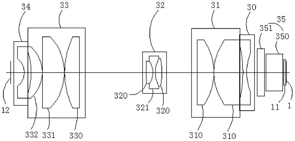 Double-lens time-division light-division light path and optical equipment