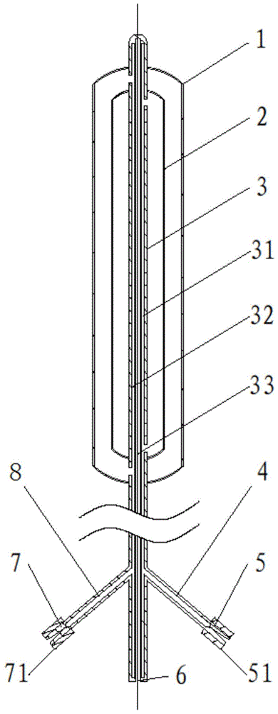 Double-layer closed sacculus tube for digestive tract